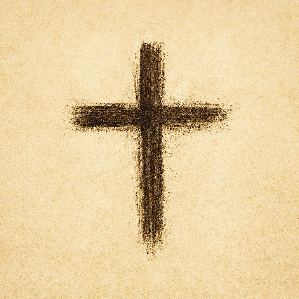 Ash Wednesday cross on a forehead, representing the start of Lent and its invitation to reflection, self-discipline, and renewal
