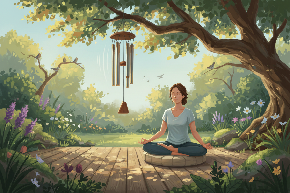Creating a Meditation Garden with Wind Chimes