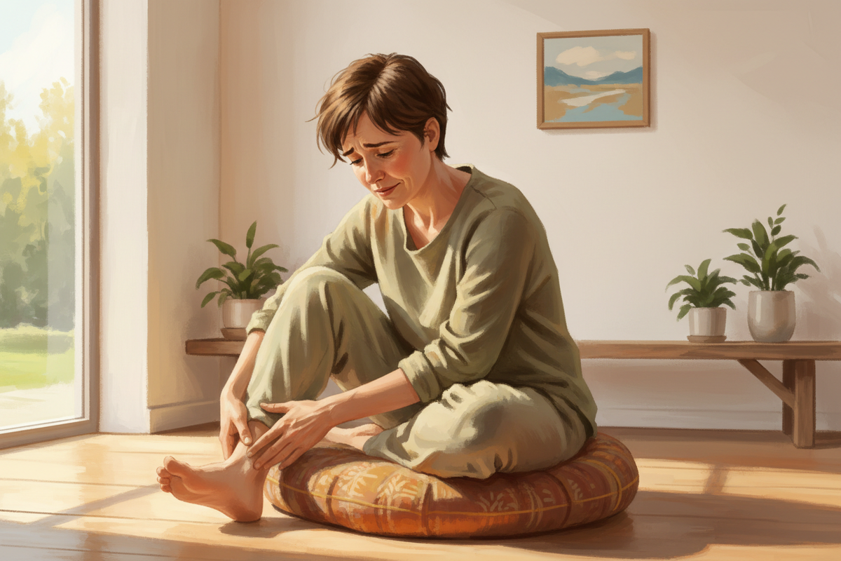 Managing Foot Pain During Meditation