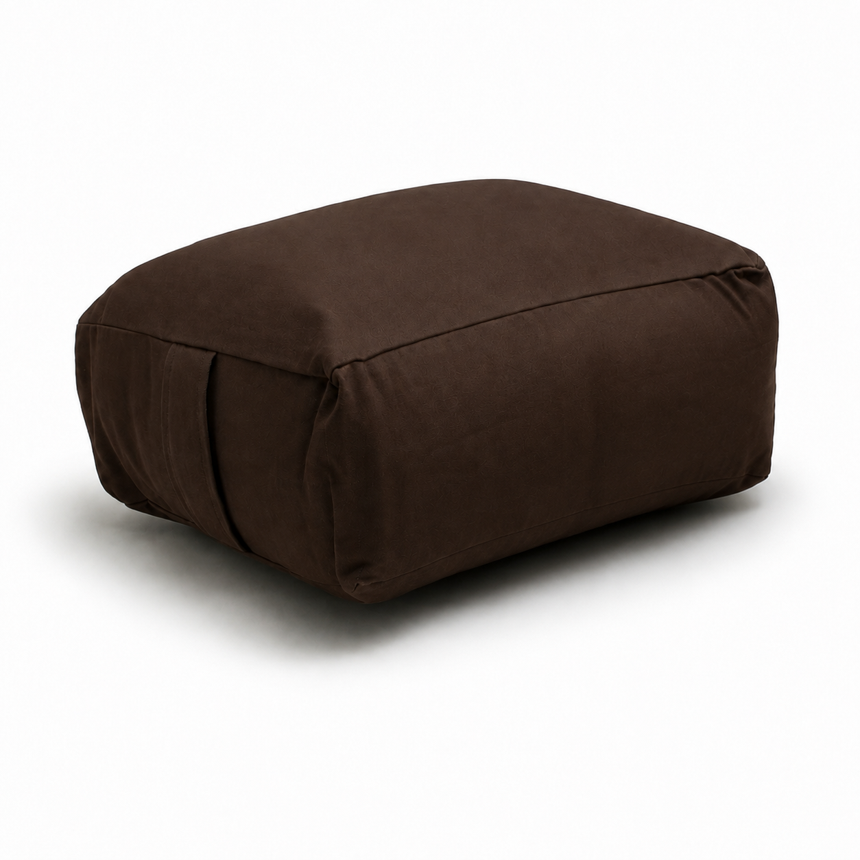 Chocolate Large Rectangular Buckwheat Hull or Kapok Meditation Cushion