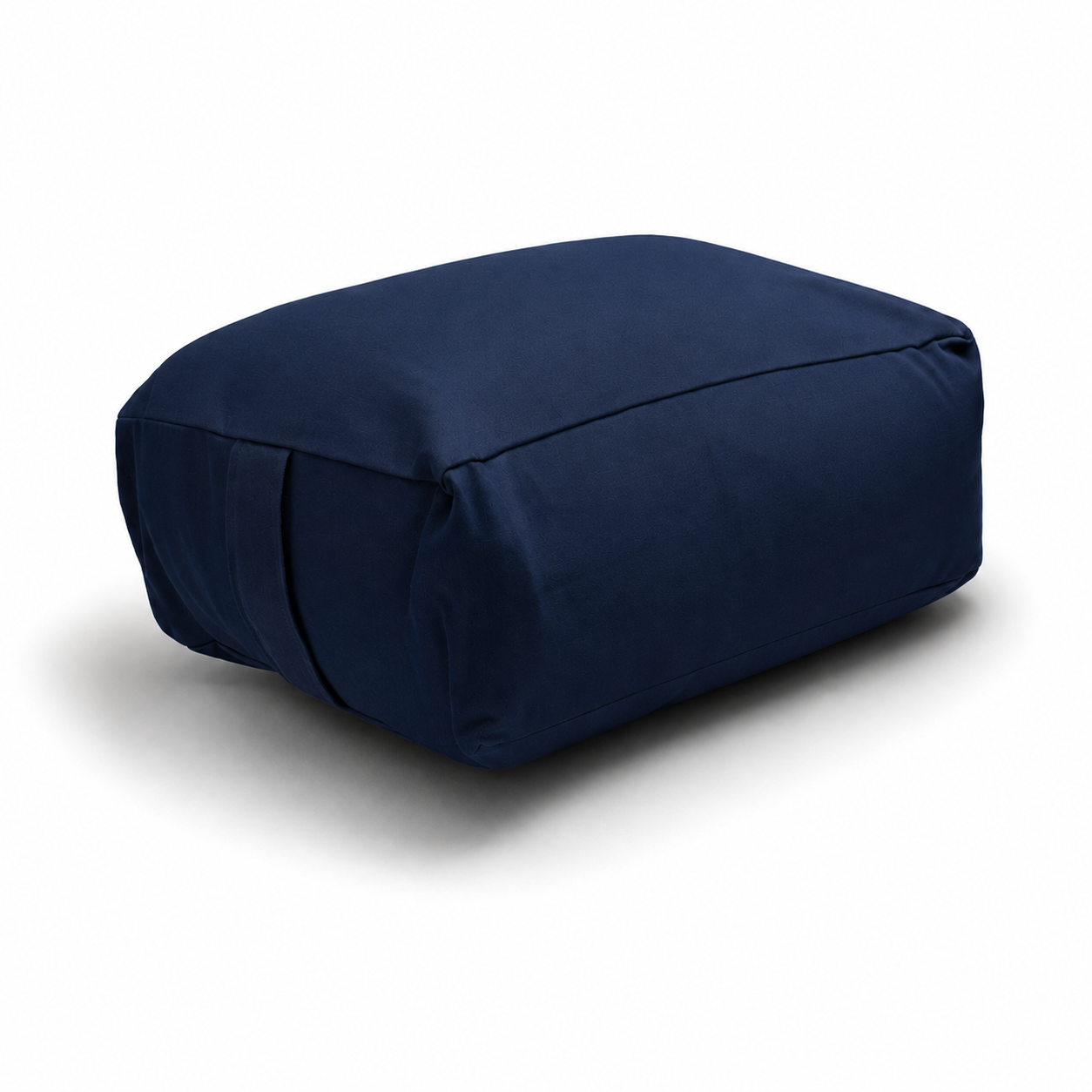 Navy Blue Large Rectangular Buckwheat Hull or Kapok Meditation Cushion