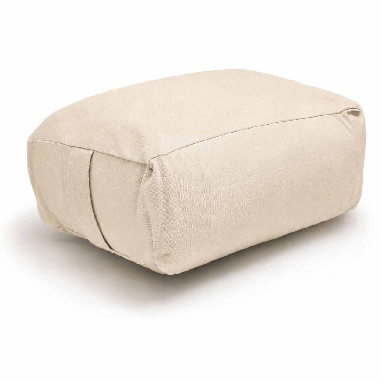 Natural Large Rectangular Buckwheat Hull or Kapok Meditation Cushion