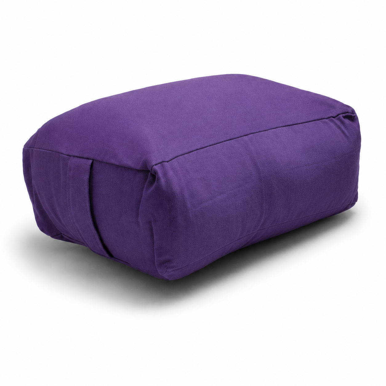 Purple Large Rectangular Buckwheat Hull or Kapok Meditation Cushion
