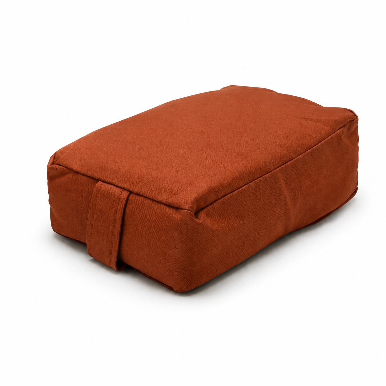 Cinnamon Small Rectangular Buckwheat Hull or Kapok Meditation Cushion