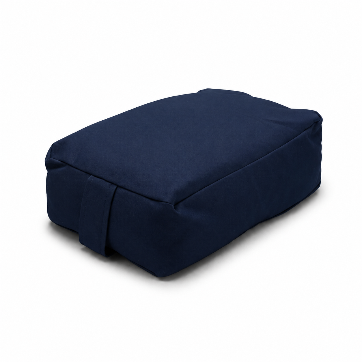 Navy Blue Small Rectangular Buckwheat Hull or Kapok Meditation Cushion