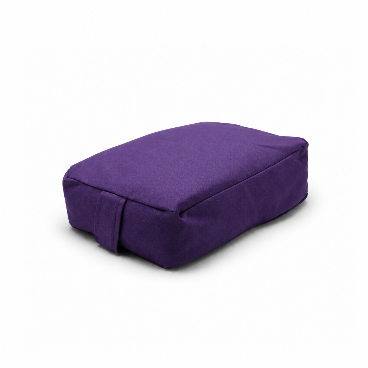 Purple Small Rectangular Buckwheat Hull or Kapok Meditation Cushion