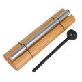 Zenergy Solo meditation chime with aluminum bar, hardwood base, and rubber mallet